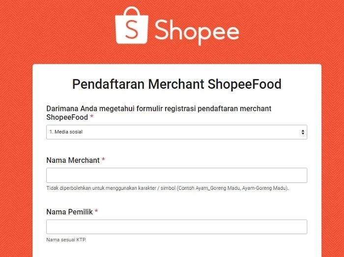 Cara Daftar Shopee Food Bagi Driver dan Pemilik Usaha